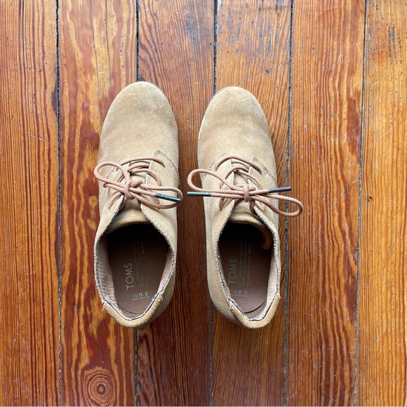 Toms Lunata Lace Up Bootie - Camel - 8.5 - Picture 3 of 9